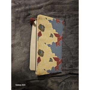 Rachel Pally Reversible Clutch Bag Floral Bloom Cream Purse Handbag . Brand New